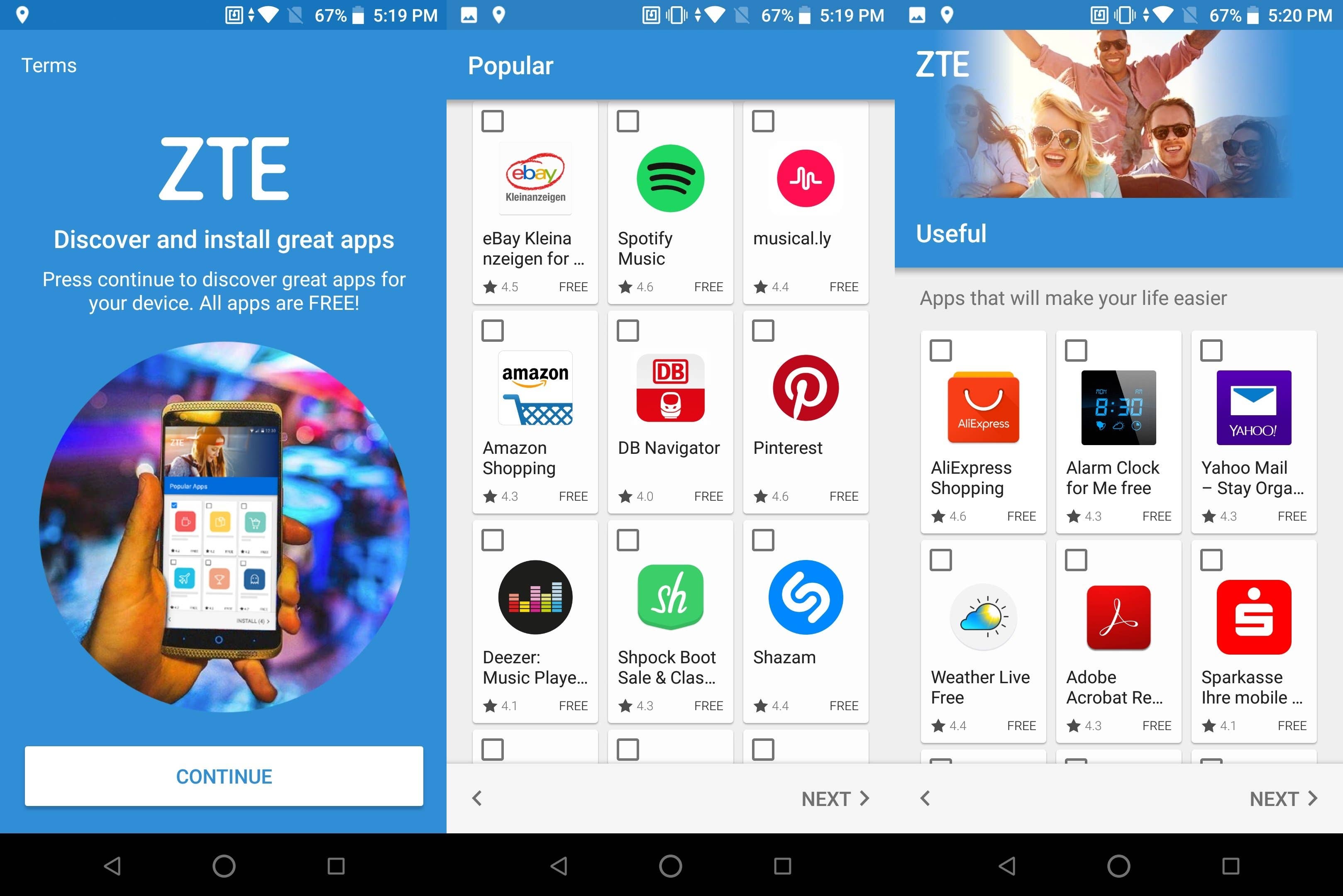 zte blade v9 software 1